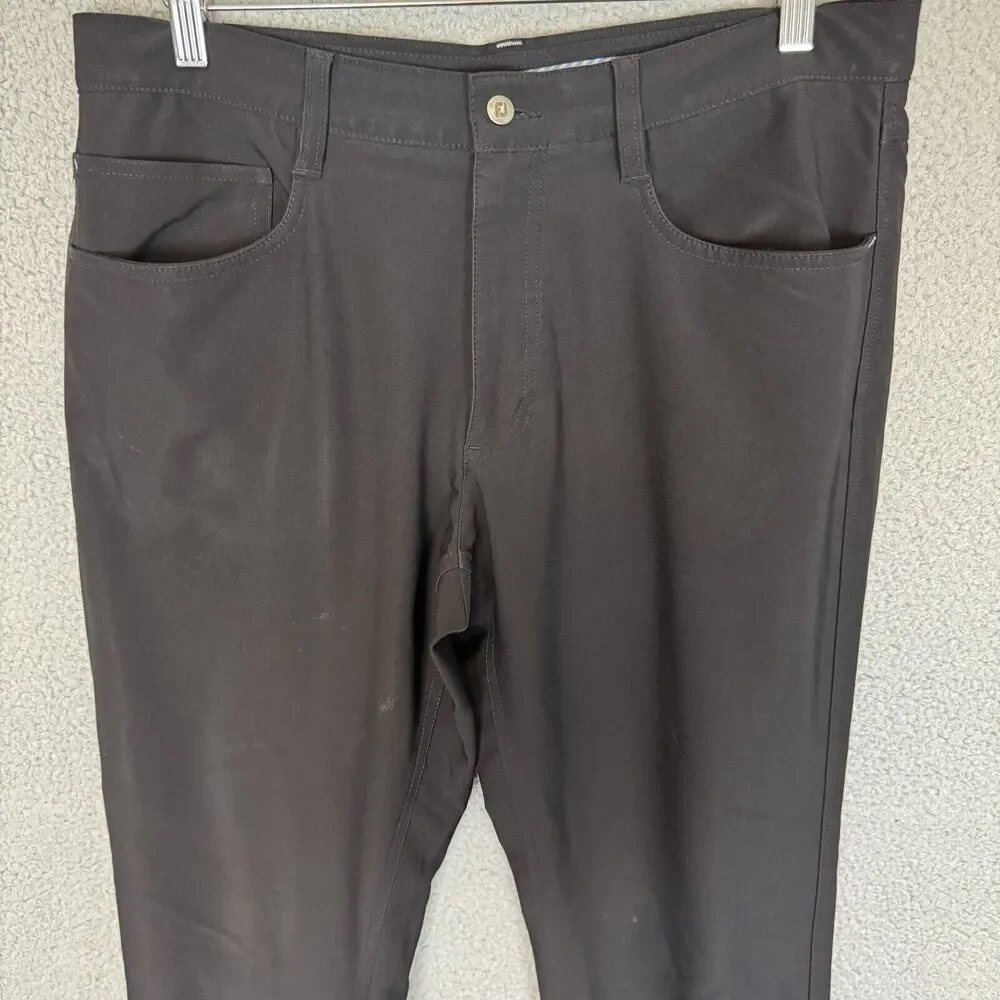 FootJoy Pants‎ Men's 34x34 Black Chino Athletic Fit Performance Golf